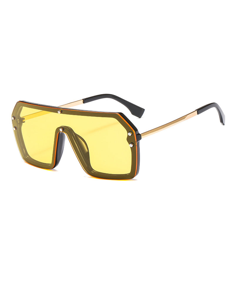 Fashion Grey Cozy Big Frame Sunglasses