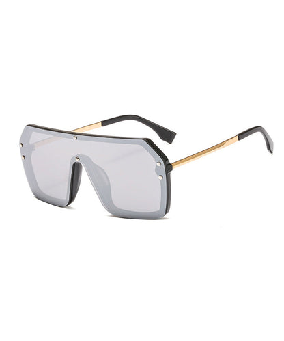 Fashion Grey Cozy Big Frame Sunglasses