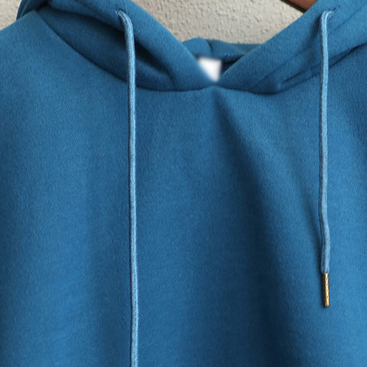 Modischer Hoodie aus reiner, gebürsteter Fleece für Damen