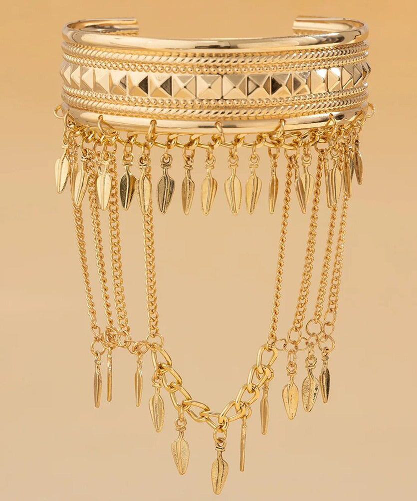 Fashion Star Copper Overgild Tassel Armlet Body Chain
