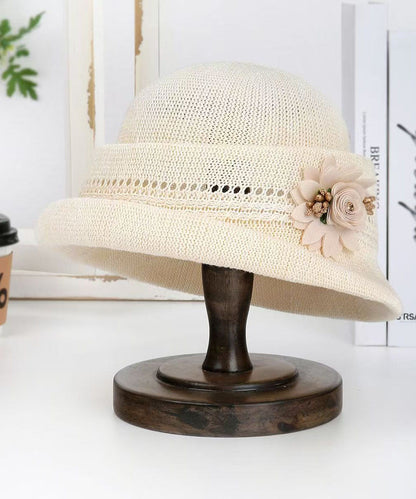 Fashion Versatile Oatmeal Breathable Cotton Bucket Hat