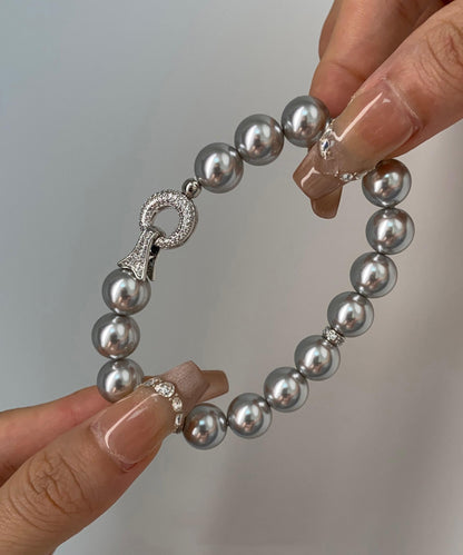 Fashion Versatile White Zircon Pearl Bracelet