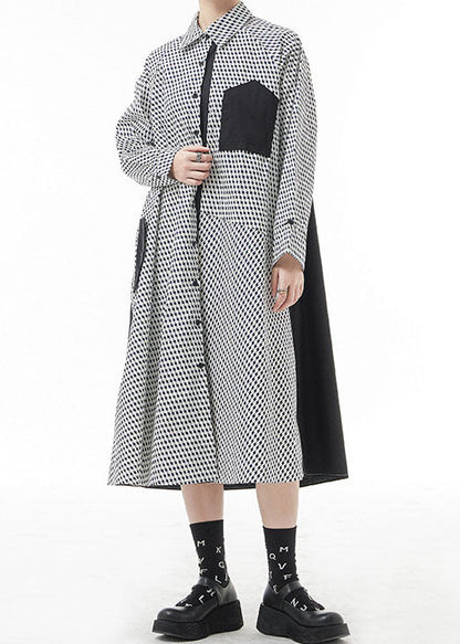 Mode Weiß Peter Pan Kragen taste Patchwork hemd Kleider Frühling