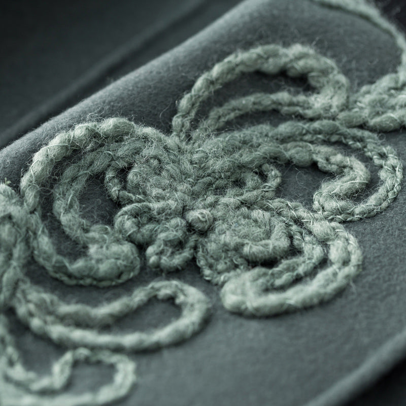 Mode armee grün Wollmäntel Frauen plus größe stickerei Winter mantel langarm woll outwear