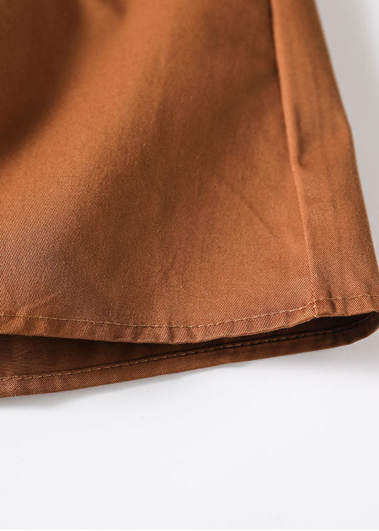 Mode Schokolade elastische taille Schärpen Asymmetrische Röcke