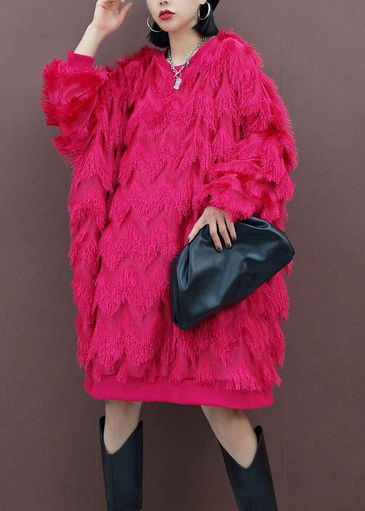 Mode multi Mit Kapuze Taschen Patchwork Pullover Streetwear kleider Frühling