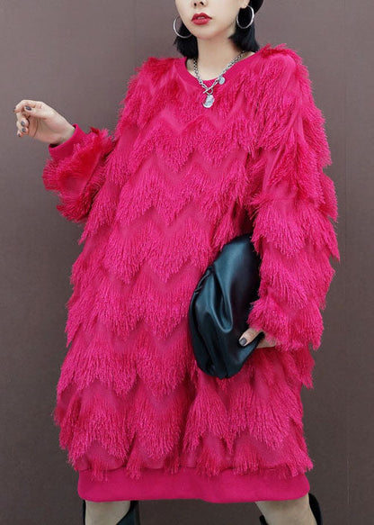 Mode multi Mit Kapuze Taschen Patchwork Pullover Streetwear kleider Frühling