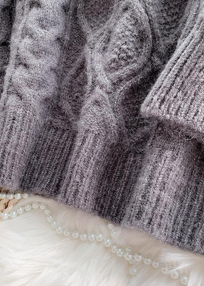 Fashion o neck baggy Sweater dress outfit Moda dark gray Mujer knit dresses - SooLinen