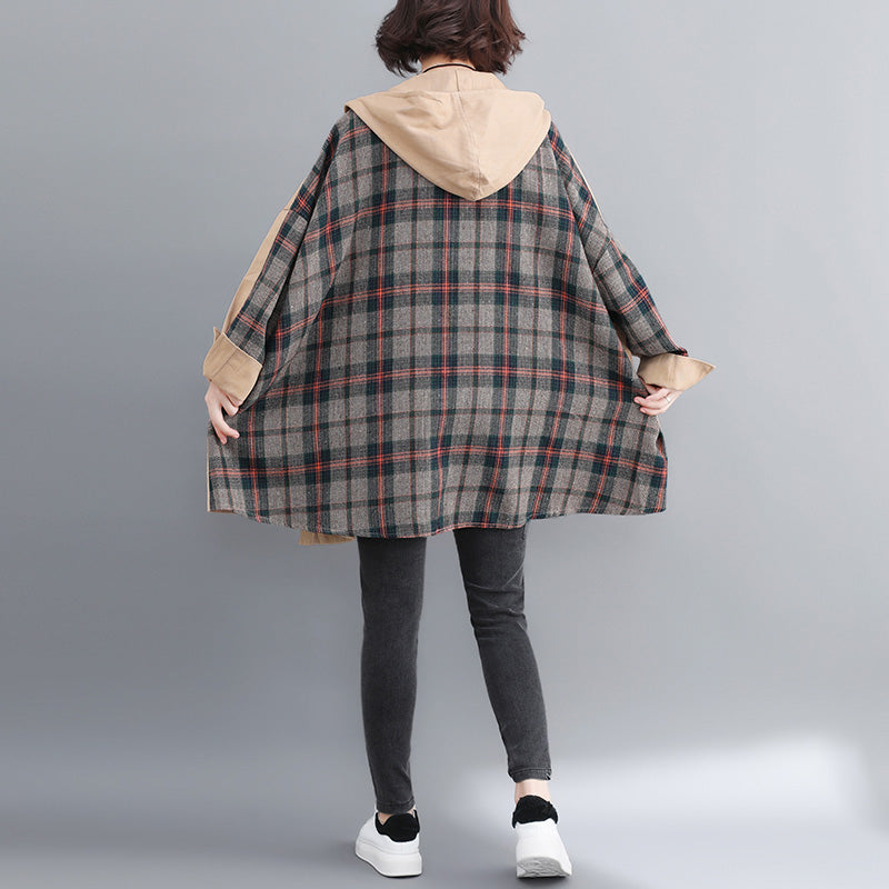 Mode gelb baumwolle outwear übergroßen kapuzen winter jacken patchwork frauen mäntel