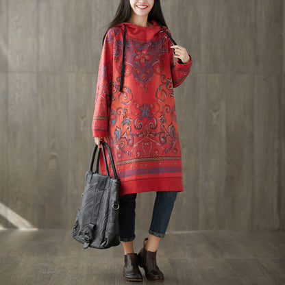 Mode Gelb Mit Kapuze seite offen Print Sweatshirt kleider Frühling