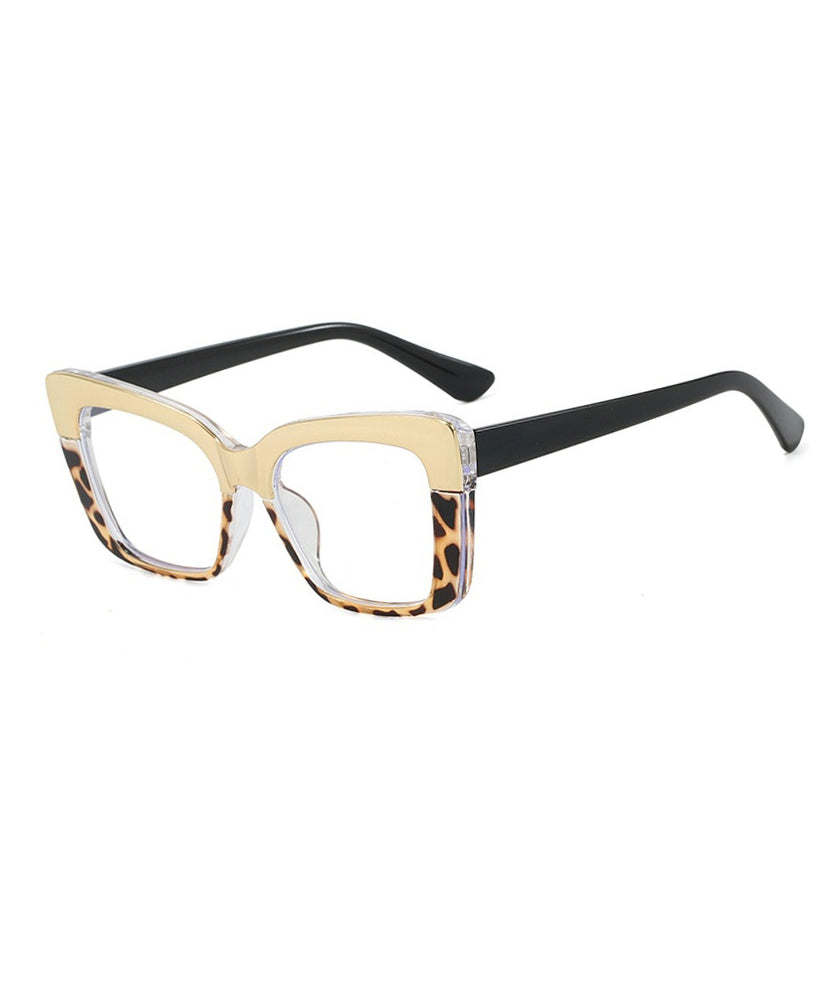 Fashionable Square Colorblock Blocked Flat Mirror