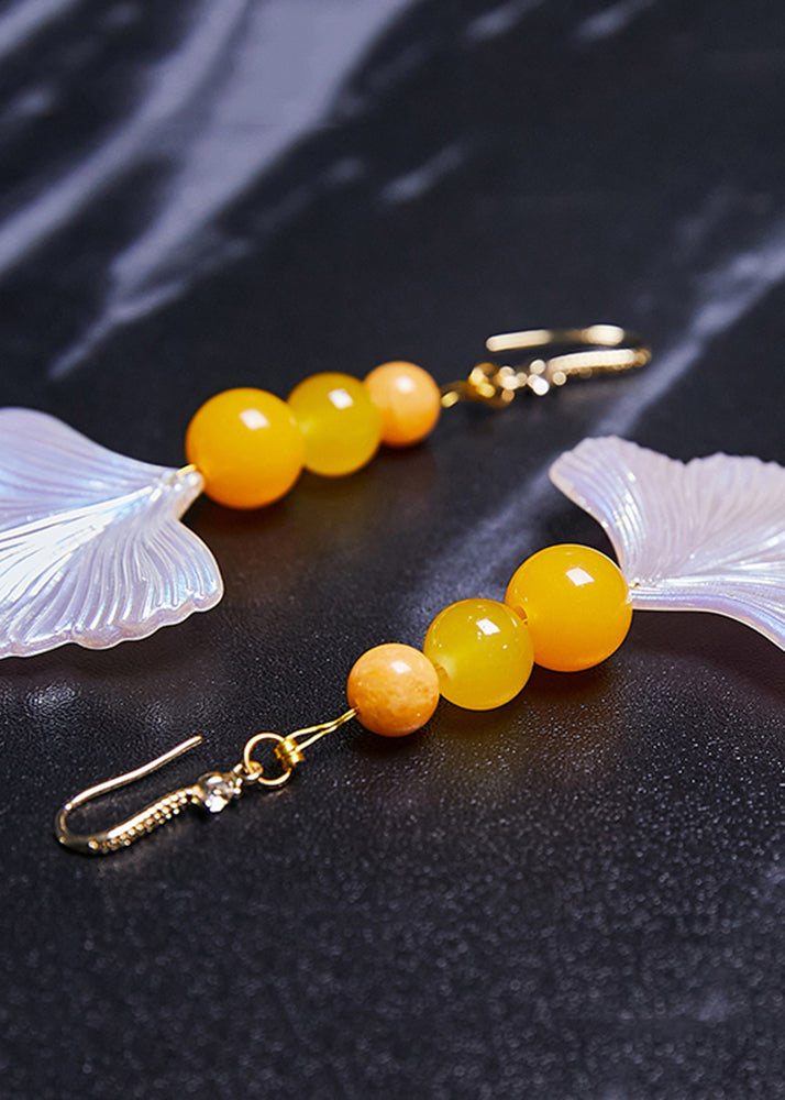 Pendientes colgantes de acrílico con concha de ágata fina sectorial, nuevo estilo 2024