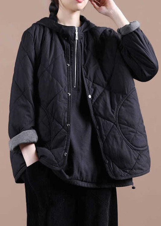 Feine grüne Knöpfe, feine Baumwollfüllung, lässige Wintermäntel