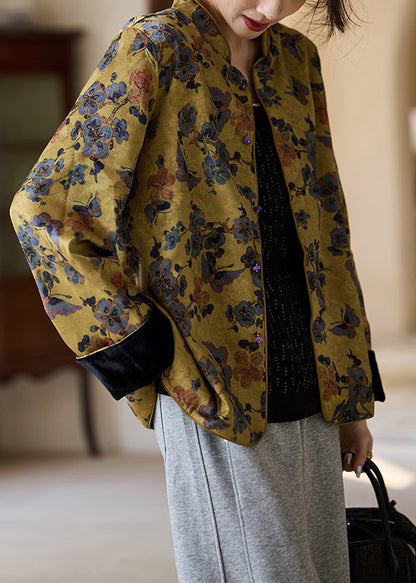 Feiner Jacquard-Seidensamtmantel mit beidseitigem Tragekomfort, Frühlingsjacke