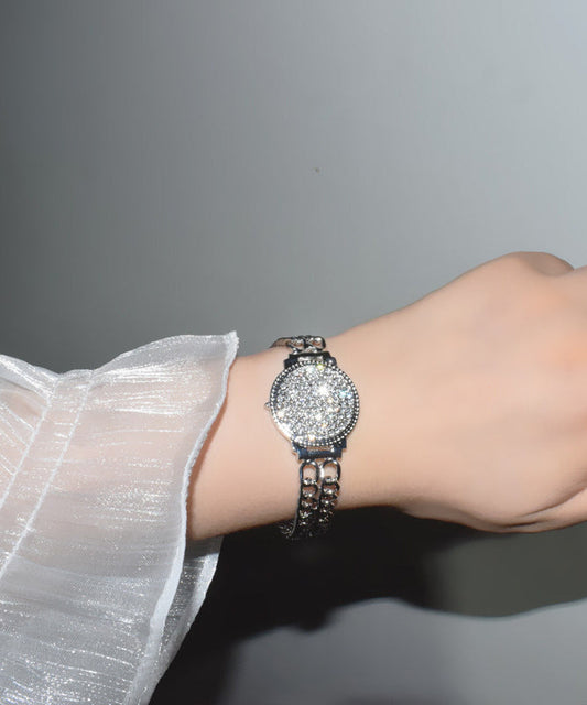 Fine Silk Metal Zircon Hollow Out Chain Bracelet