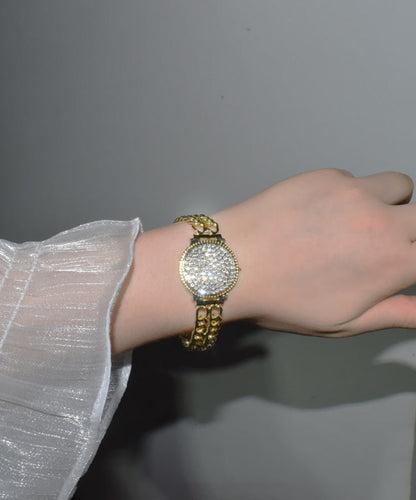 Fine Silk Metal Zircon Hollow Out Chain Bracelet