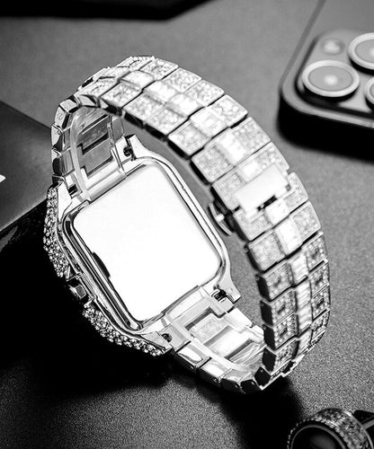 Fine Silk Stainless Steel Zircon Men Watches