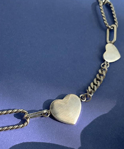 Feine Seidenkette aus Sterlingsilber „Love Princess“