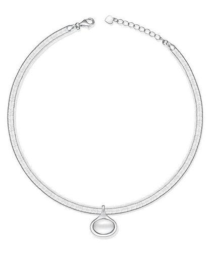 Fine Silk Sterling Silver Pendant Necklace