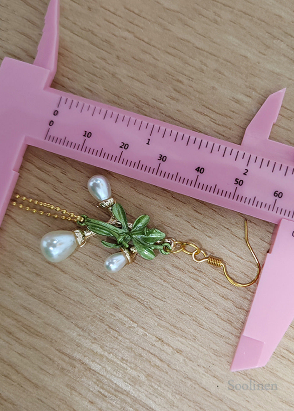 Fine White Pearl Branch Design Tassels Drop Earrings