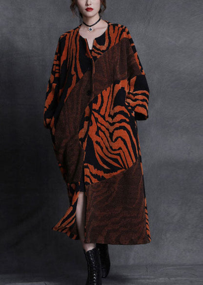 Fitted Khaki Patchwork Bat wing Sleeve Casual Fall trench coats