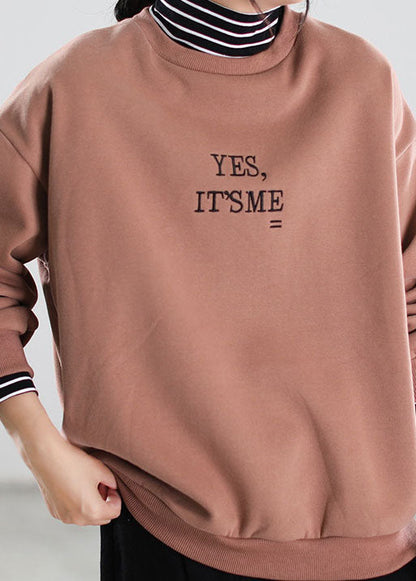 Taillierte rosa Rollkragen-Grafik, warme Fleece-Sweatshirts, Trainingsanzüge für den Winter