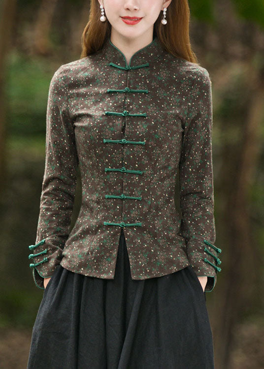 Taillierte schwarze Stehkragen Knopf Druck Mäntel Frühling