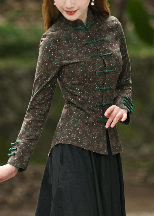 Taillierte schwarze Stehkragen Knopf Druck Mäntel Frühling