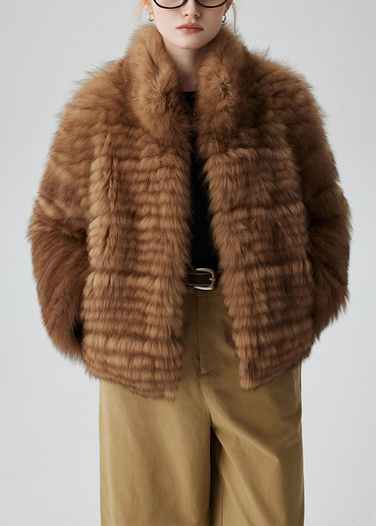 Französische Kaffeejacke, Stehkragen, Taschen, Leder- und Pelzmäntel, Winter