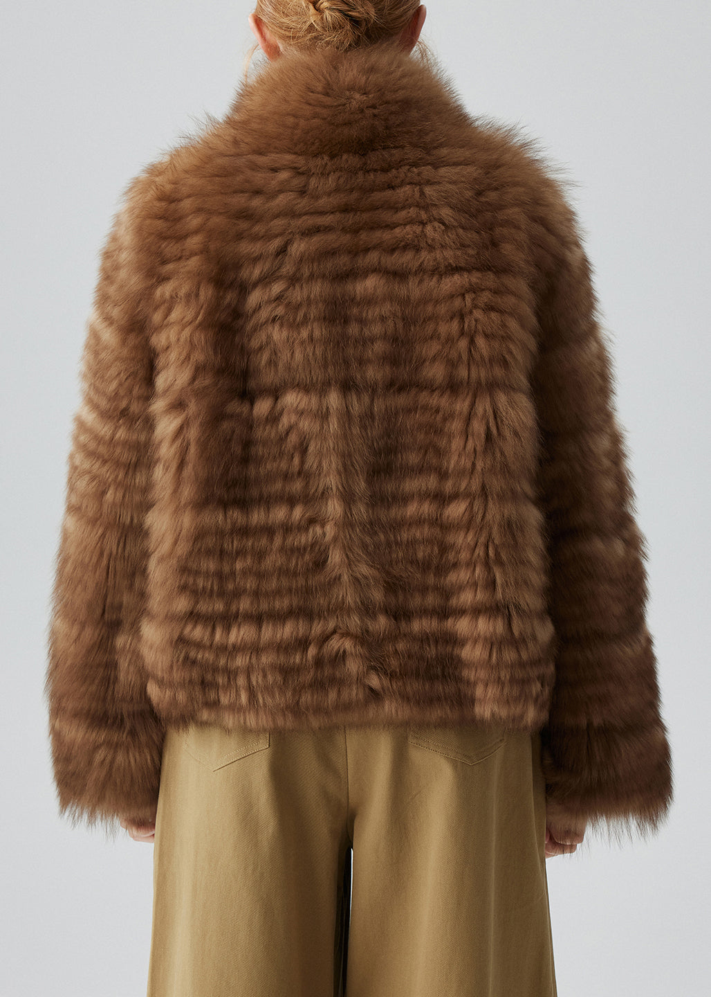 Französische Kaffeejacke, Stehkragen, Taschen, Leder- und Pelzmäntel, Winter