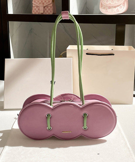 French Pink Durable Faux Leather Hobo Bag