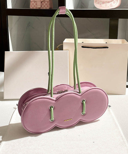 French Pink Durable Faux Leather Hobo Bag