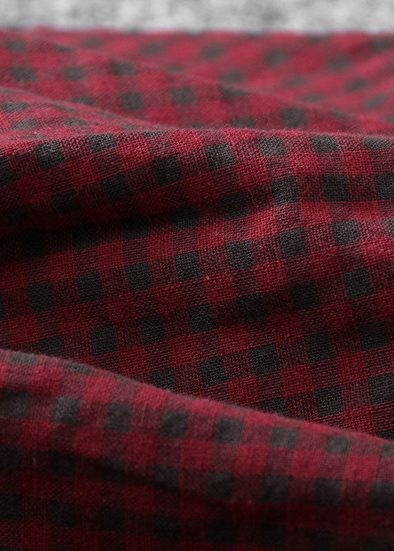 Französisch Rot kordelzug Asymmetrische Patchwork Rock Frühling