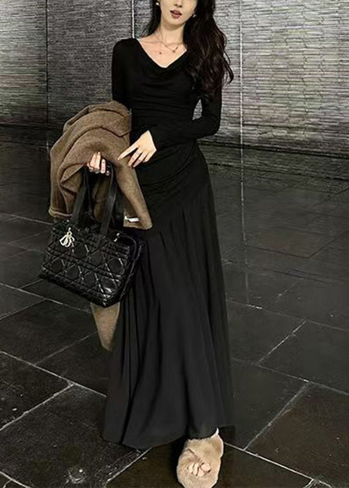 Französische, rauchrosa Patchwork-Kleider in schmaler Passform, Frühling