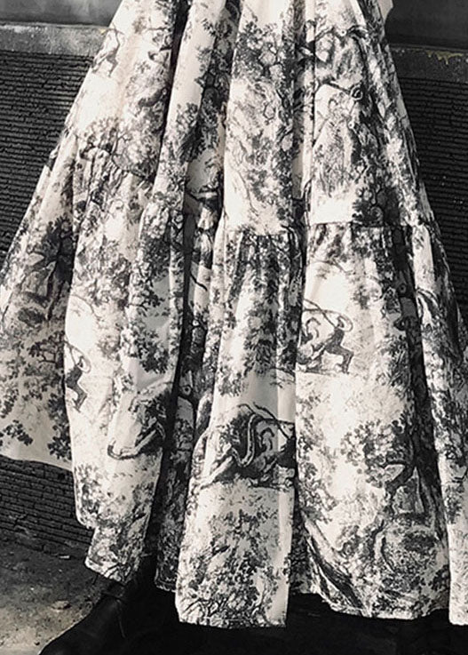 Französisch Weiß animal print Patchwork urlaub Röcke Frühling