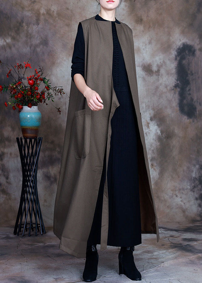 Französische Armee Grüne Weste mit Peter-Pan-Kragen und Taillenbund