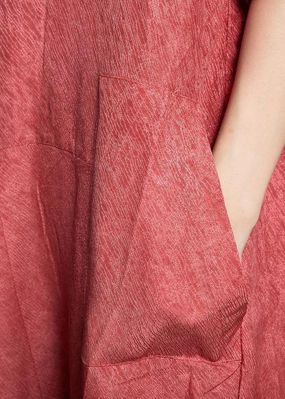 French cotton jumpsuit pants fine blue Solid Color Casual Loose Comfortable Jumpsuit - SooLinen