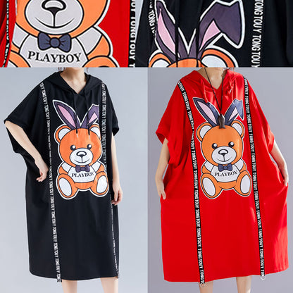 Französischer Rundhalsausschnitt Halbarm Baumwolle Quiltkleidung Indisches Design schwarzer Druck Maxikleid Sommer