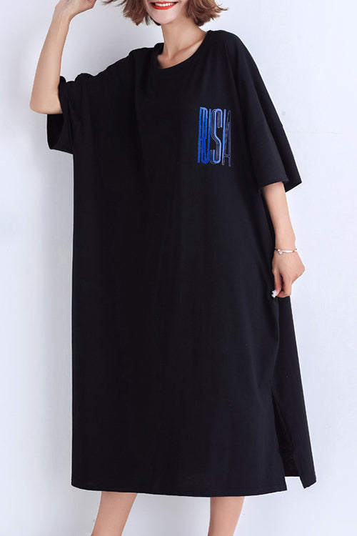 Französisches Leinen-Outfit mit seitlich offenem Rundhalsausschnitt und schwarzen Ärmeln aus dem 18. Jahrhundert, Alltagskleid, Sommer