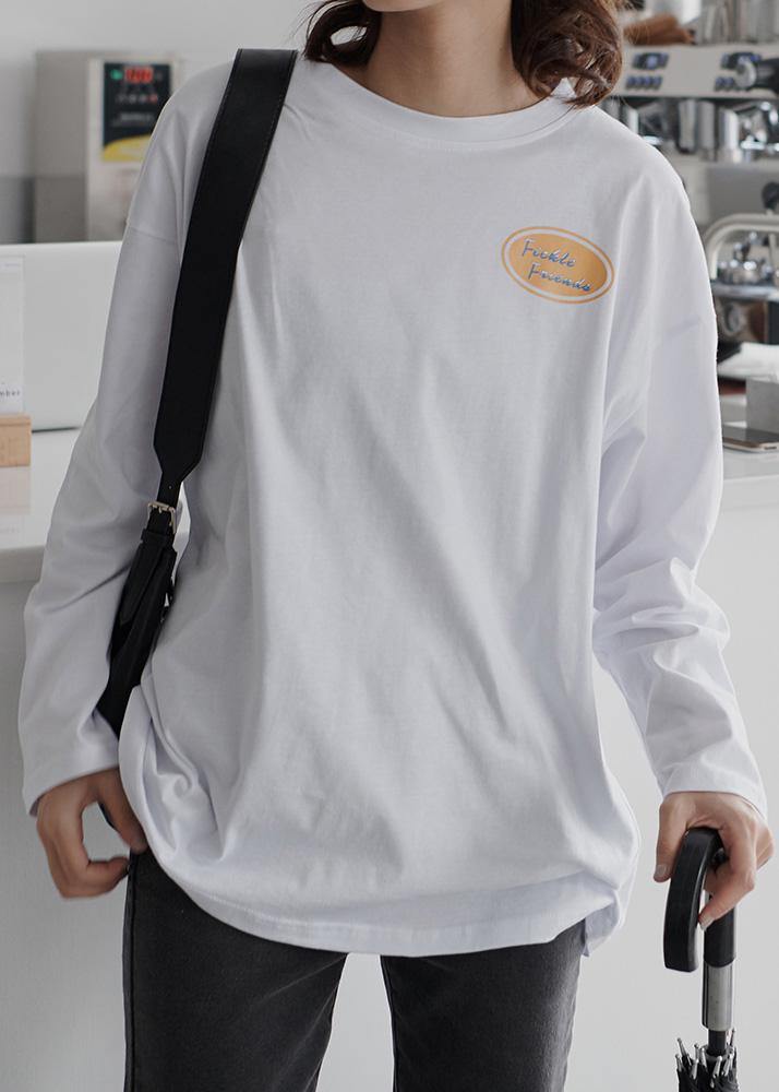 French white cotton clothes fall oversized o neck blouse - SooLinen