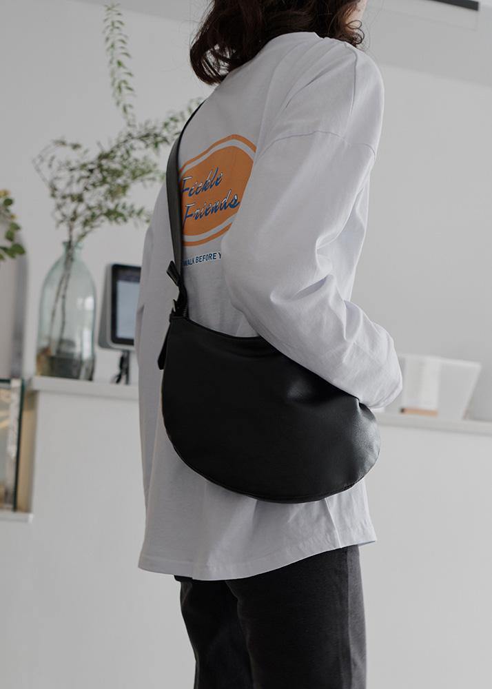 French white cotton clothes fall oversized o neck blouse - SooLinen