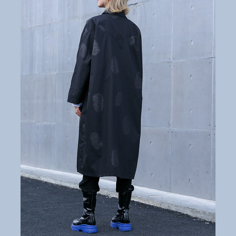 Französische weiße Baumwollkleidung mit Aufdruck Damen Feine Nähtaschen Midihemd Kleider