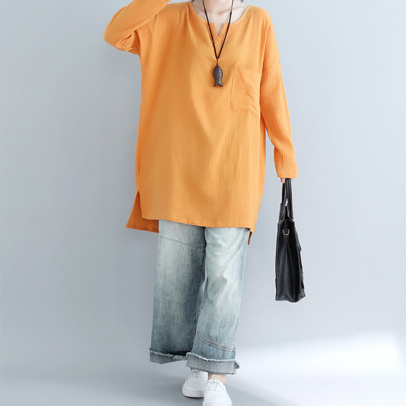 Französische gelbe Baumwollkleidung stilvolle Tutorials Taschen Plus Size Kleidung