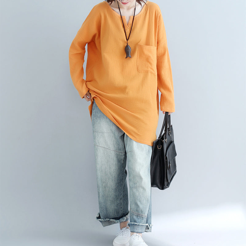 Französische gelbe Baumwollkleidung stilvolle Tutorials Taschen Plus Size Kleidung