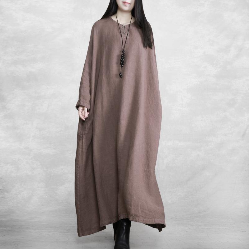 French O Neck Pockets Spring Quilting Clothes Outfits Black Long Dresses - SooLinen