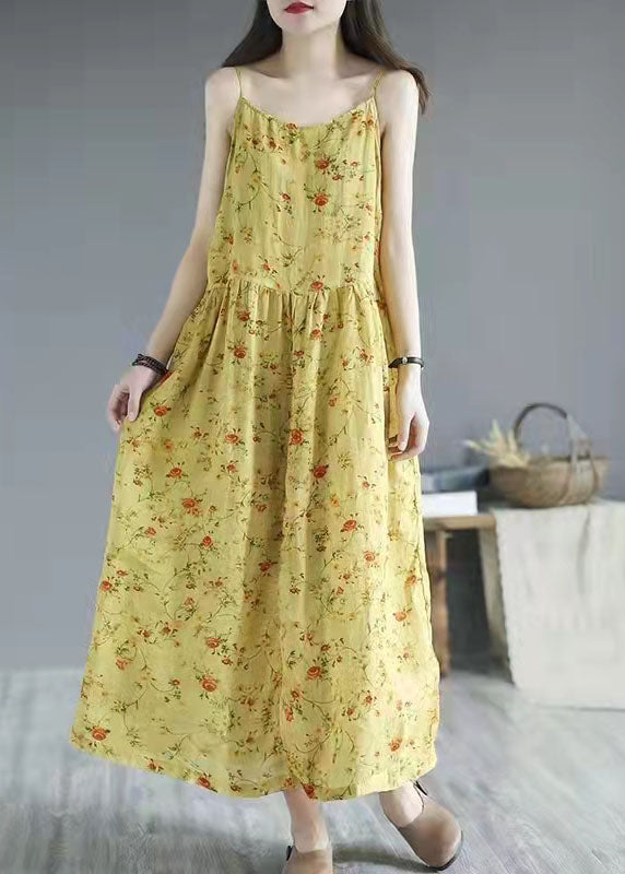 Französische Baumwollkleidung mit rotem Aufdruck Spaghettiträgerkleider Sommerkleider