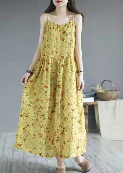 Französische Baumwollkleidung mit rotem Aufdruck Spaghettiträgerkleider Sommerkleider