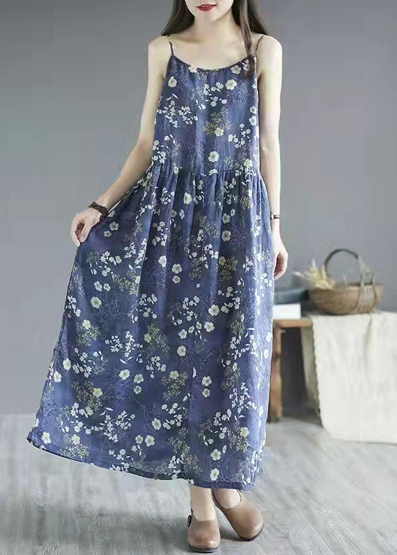 Französische Baumwollkleidung mit rotem Aufdruck Spaghettiträgerkleider Sommerkleider