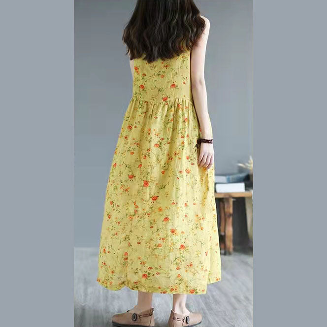 Französische Baumwollkleidung mit rotem Aufdruck Spaghettiträgerkleider Sommerkleider