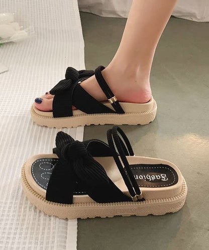 Grüne Plattform Frauen Stilvolle Splicing Slide Sandalen Peep Toe